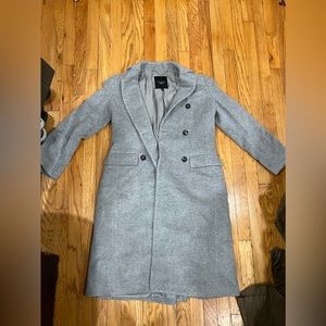 Talbots Gray Long Coat
